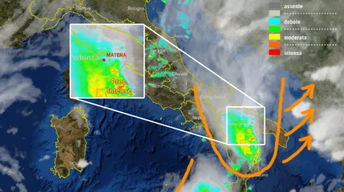 Perturbazione in allontanamento